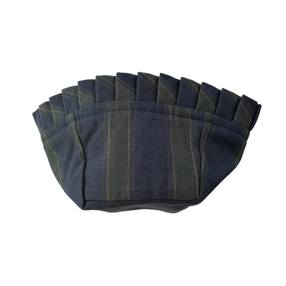 Longaberger Basket Liner Thyme Collectors Club 21776, New Navy Blue Green Stripe - Picture 5 of 6